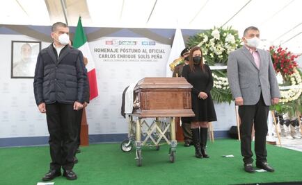 Despiden con honores a oficial caído tras enfrentamiento en Hidalgo, Coahuila