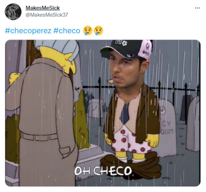 Checo Pérez, víctima de los memes tras perder el podio en el GP de Francia