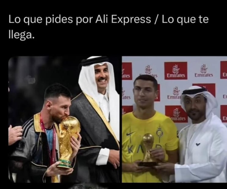 Tweets de Cristiano Ronaldo y Lionel Messi
