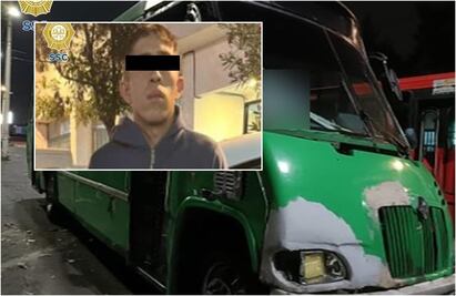 Microbusero huye tras chocar otra unidad y atropellar al chofer que le reclamó; SSC lo atrapa en Iztapalapa