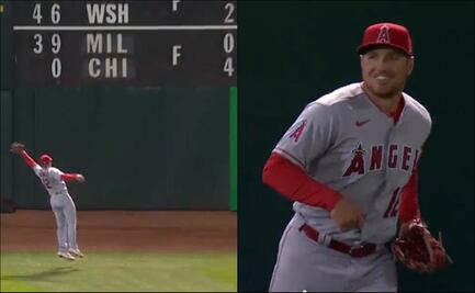 ¡Sin ver! La brutal atrapada en el Angels vs Athletics