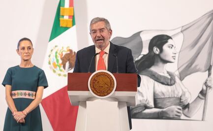 Sheinbaum desmiente salida de SRE de Juan Ramón de la Fuente; "está haciendo un gran trabajo", dice