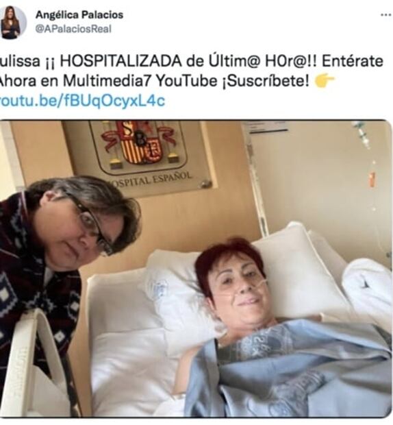 Julissa fue sometida a una operación de cadera tras sufrir una fuerte caída en su casa