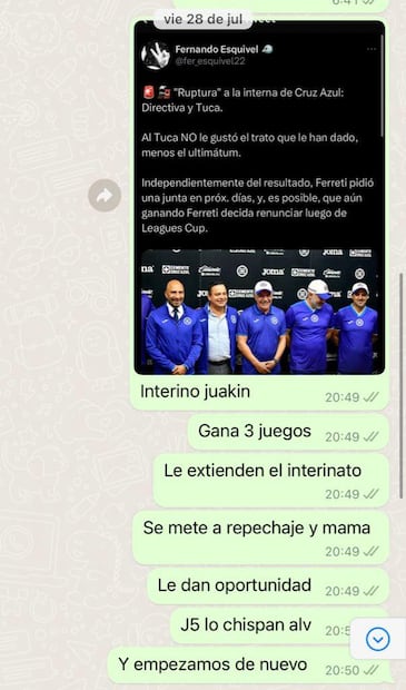 Memes del Cruz Azul y Tuca Ferretti