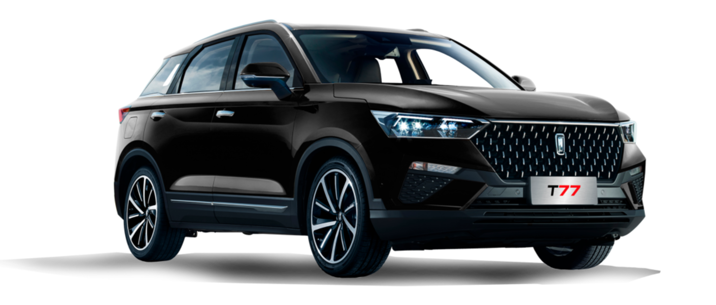 Bestune T77 en color negro. Foto: SAAG Automotive