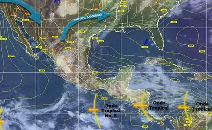 Prevén lluvias fuertes en al menos cinco estados del país