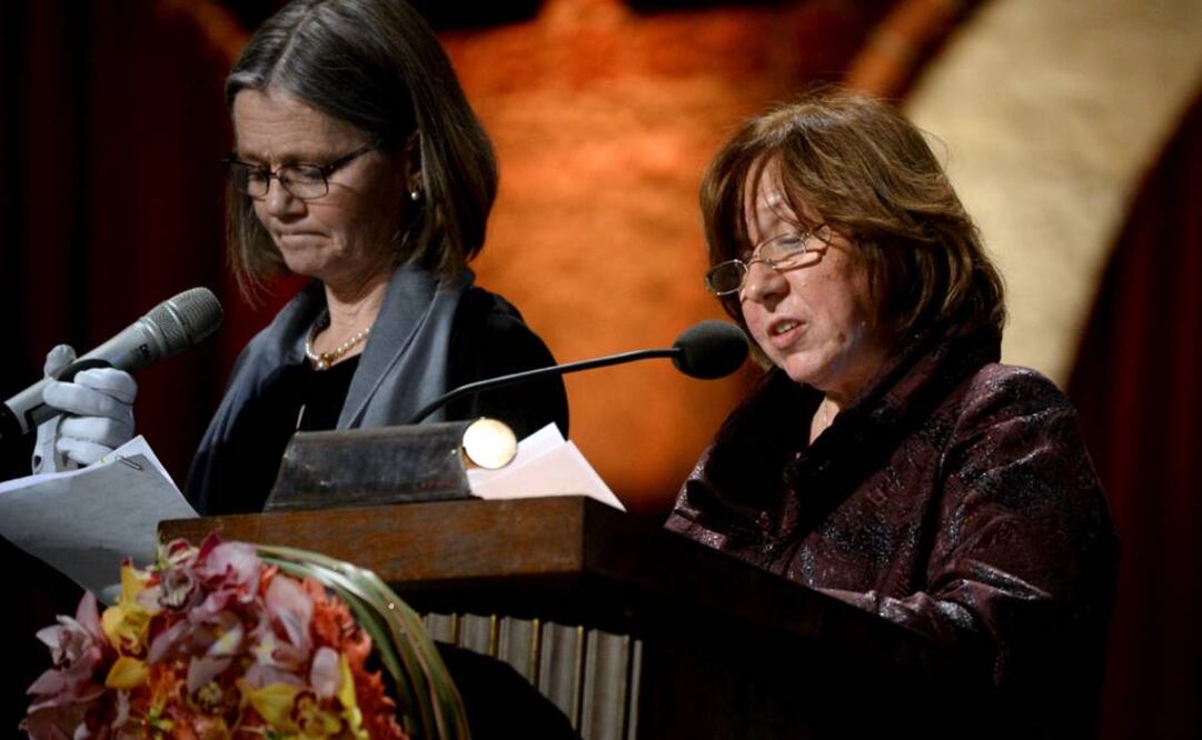 Alexievich criticó durante su discurso la falta de libertad en su país. (FOTO: Reuters)
