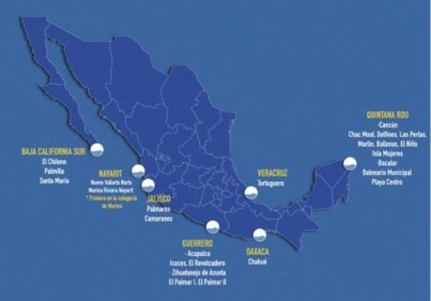 Obtienen seis playas mexicanas distintivo de calidad turística