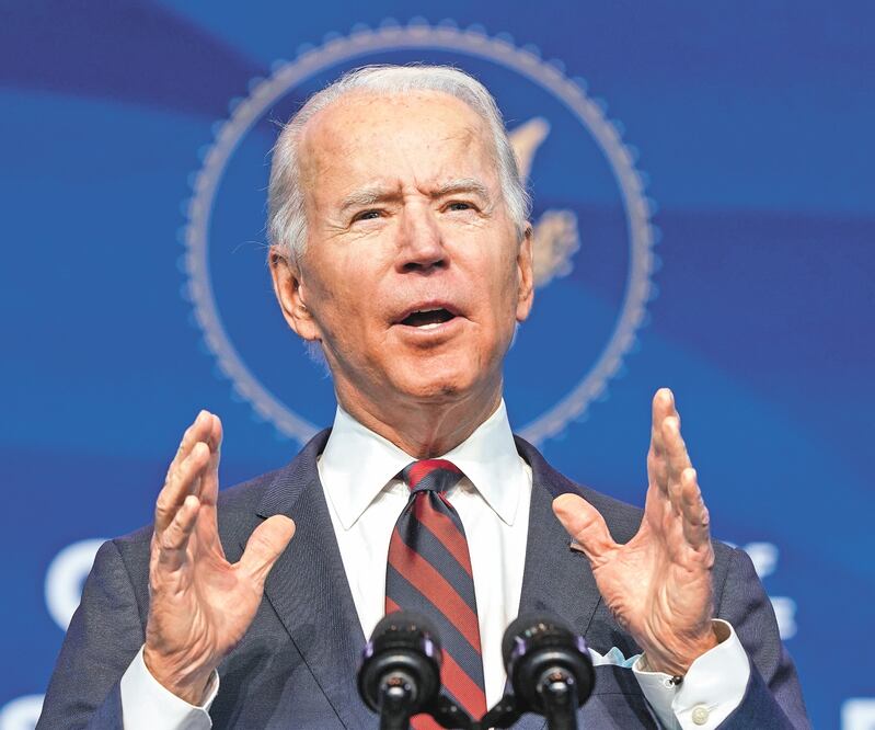 El presidente electo de Estados Unidos, Joe Biden, está dispuesto a trabajar con México. ARCHIVO EL UNIVERSAL
