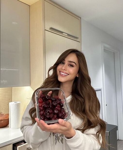 Animal print rosa, el outfit de Yanet García para ejercitarse