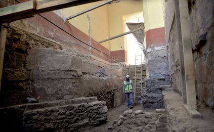Un patio del Centro Histórico revela restos de un templo azteca y un convento novohispano