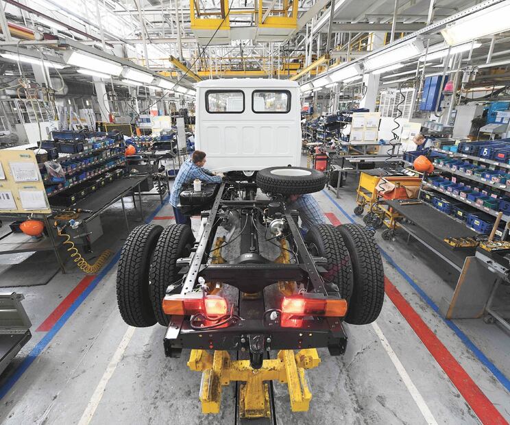 La producción de vehículos pesados disminuyó en mayo en comparación con el año 2023. Foto: EL UNIVERSAL