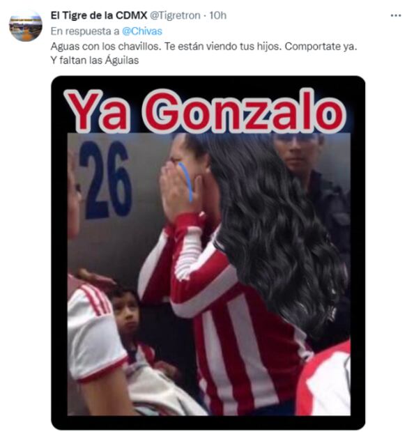Chivas fue víctima de memes tras ser goleados por Tigres