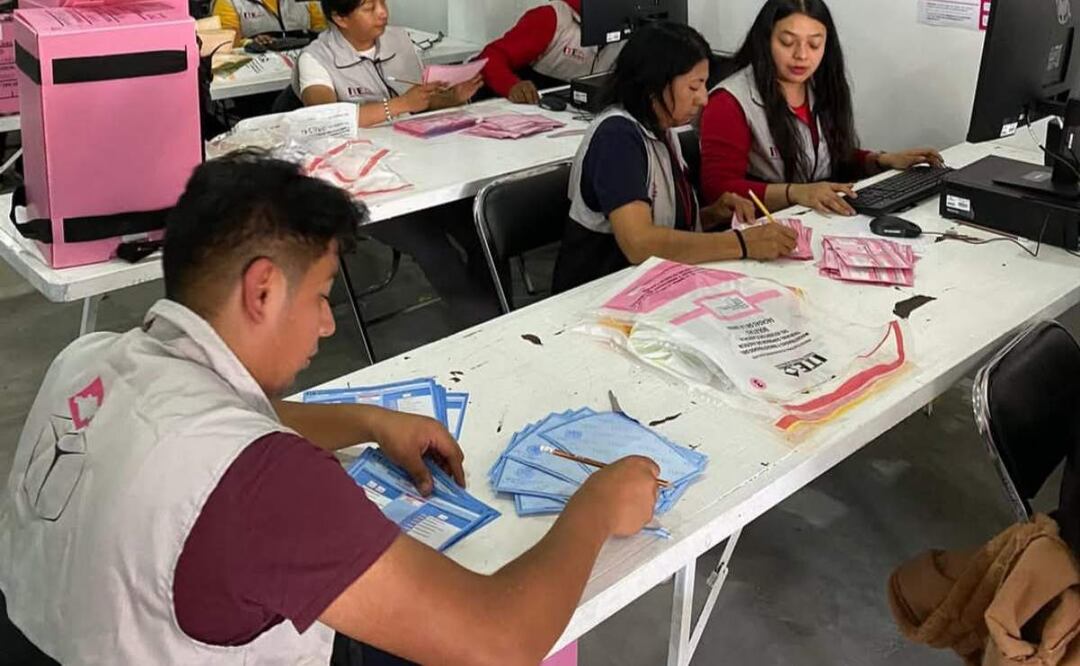 Conteo de votos tras elección judicial en Tlaxcala el pasado 1 de junio (06/06/2025). Foto: Especial