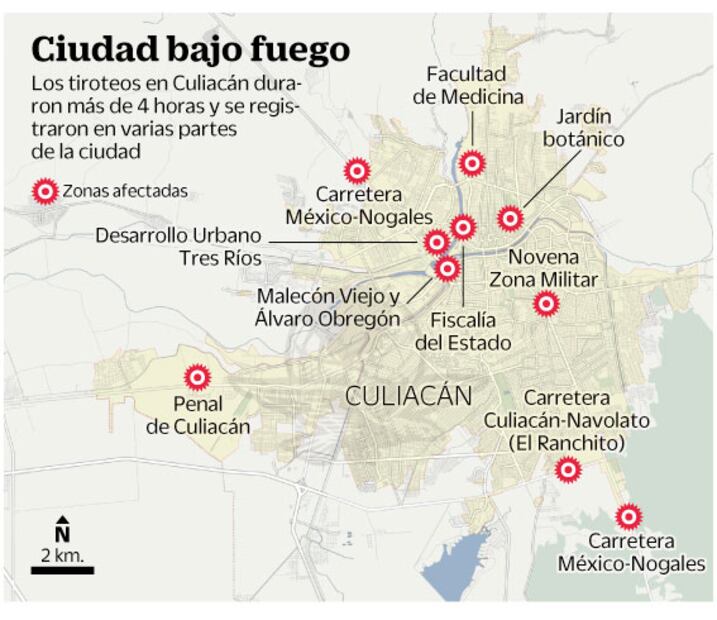 Culiacán vive horas de caos y terror