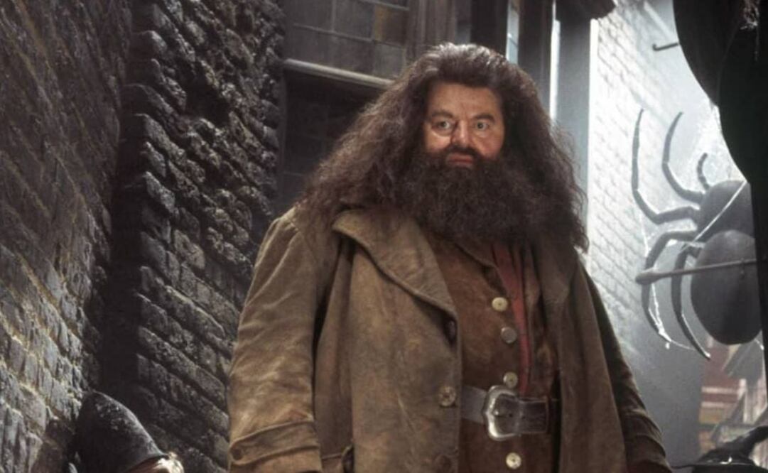 Robbie Coltrane como Hagrid en "Harry Potter". Fuente: Instagram @robbiecoltraneactor