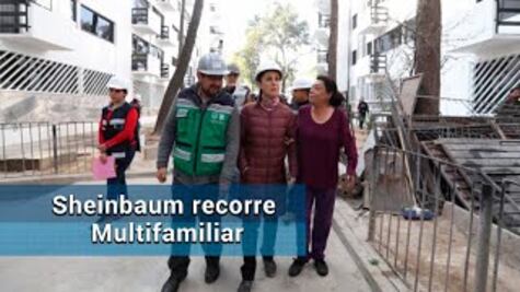 Finalización de reconstrucción en Multifamiliar, con atraso de un mes: Sheinbaum