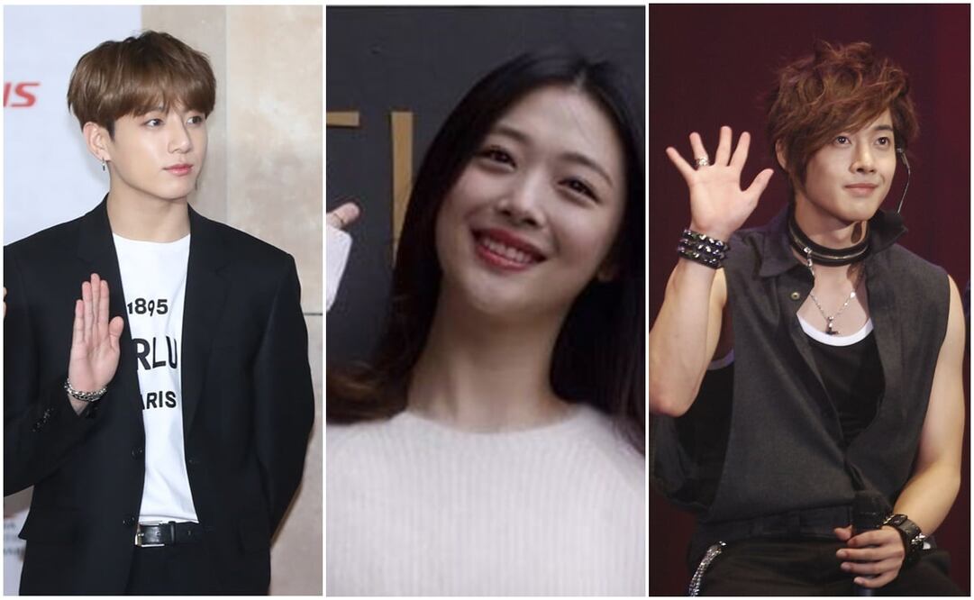 Jungkook, Sulli y Kim Hyun Joong son algunos de los cantantes que han estado en el ojo del huracán. Fotos: Archivo