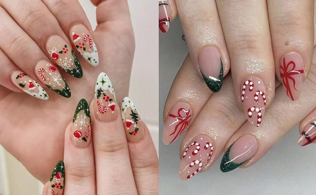 Tendencias de uñas para navidad. Foto: Shein