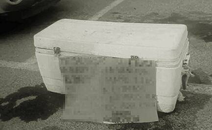 Hallan hielera con restos humanos en estacionamiento de Reynosa, Tamaulipas