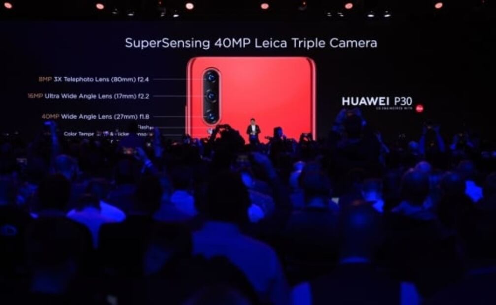 Huawei presenta su celular P30 Pro