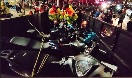 Remiten 511 motocicletas durante la primera noche de la Rodada del Terror