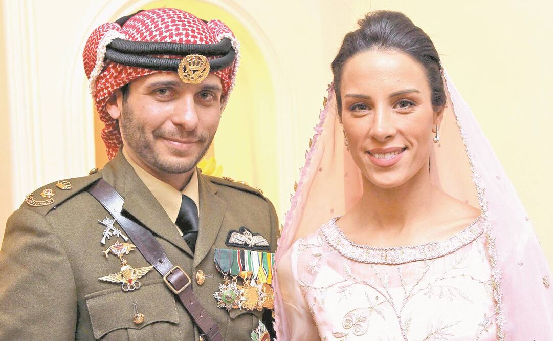 El príncipe Hamzah bin Hussein con su esposa, la princesa Basma Otoum, en 2012. Foto: Yousef Allan/ AFP.