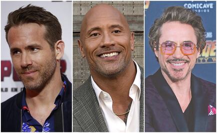 Los sueldos más altos del cine en 2019: Ryan Reynolds, "La Roca" y Downey Jr.