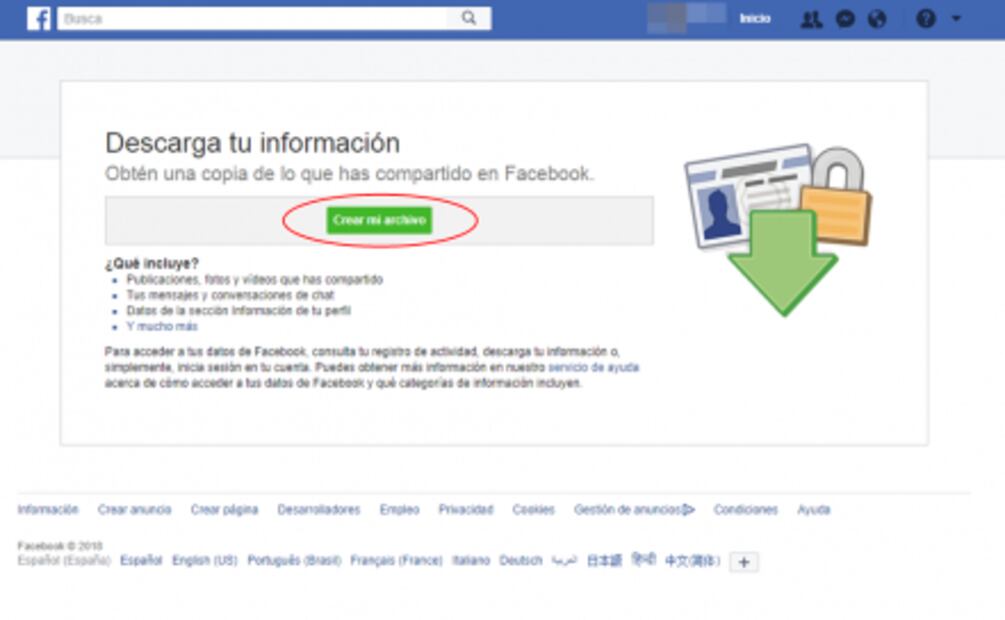 Cómo descubrir todo lo que Facebook sabe sobre ti