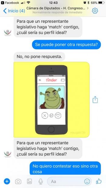 Falla asistente virtual de diputados al responder algunas preguntas