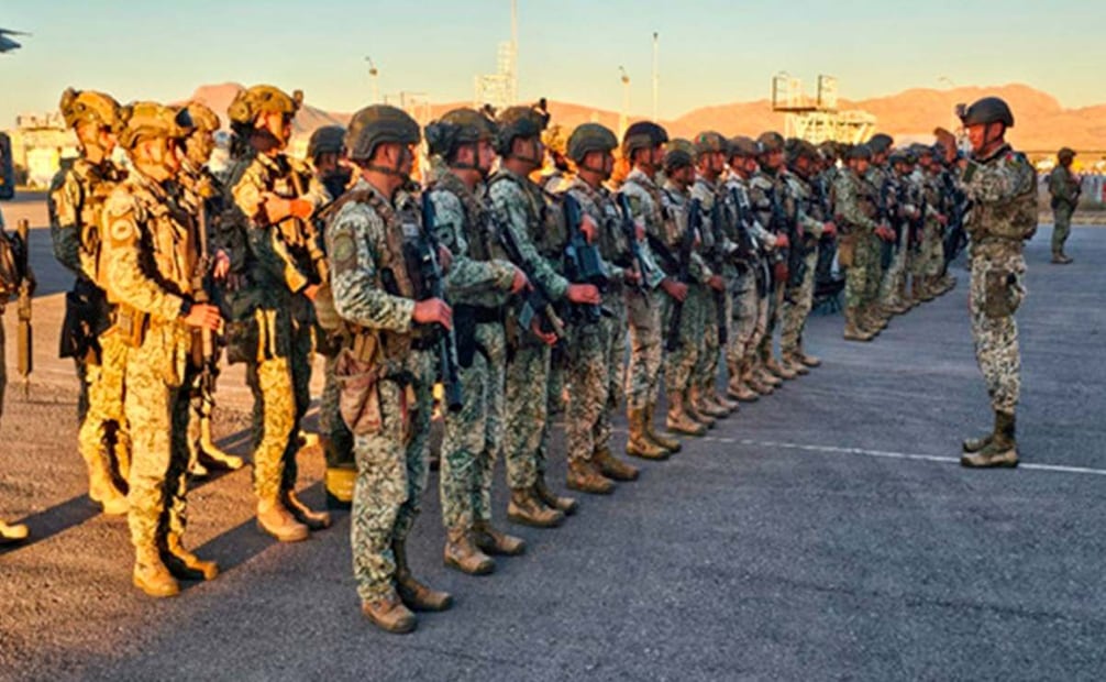 Este domingo 23 de noviembre de 2025 arribaron 90 efectivos del Cuerpo de Fuerzas Especiales a Chihuahua. Foto: Especial