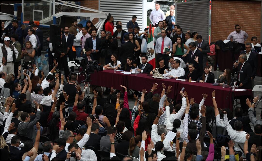 Diputados en la discusión de la reforma judicial. Foto: Diego Simón/EL UNIVERSAL