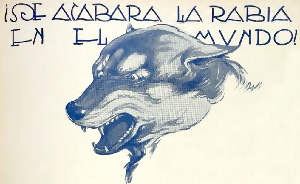 Estampa de EL UNIVERSAL ILUSTRADO del 8 de julio de 1926. El artículo que la acompañó pronosticó la pronta desaparición de la rabia en el mundo, pues ese año se identificó el patógeno que la provoca. Aún en nuestros días no existe tratamiento seguro que acabe con los síntomas. Foto: Hemeroteca EL UNIVERSAL.