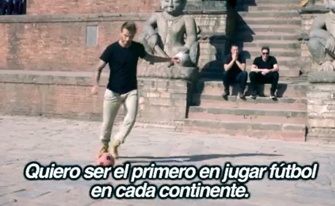 El atleta realizó su deporte favorito durante 10 días en 11 países.  CORTESÍA: BBC