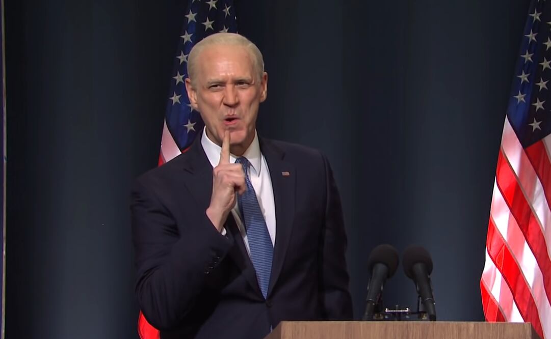 Alex Moffat reemplazó a Jim Carrey interpretando a Joe Biden. Foto: Captura