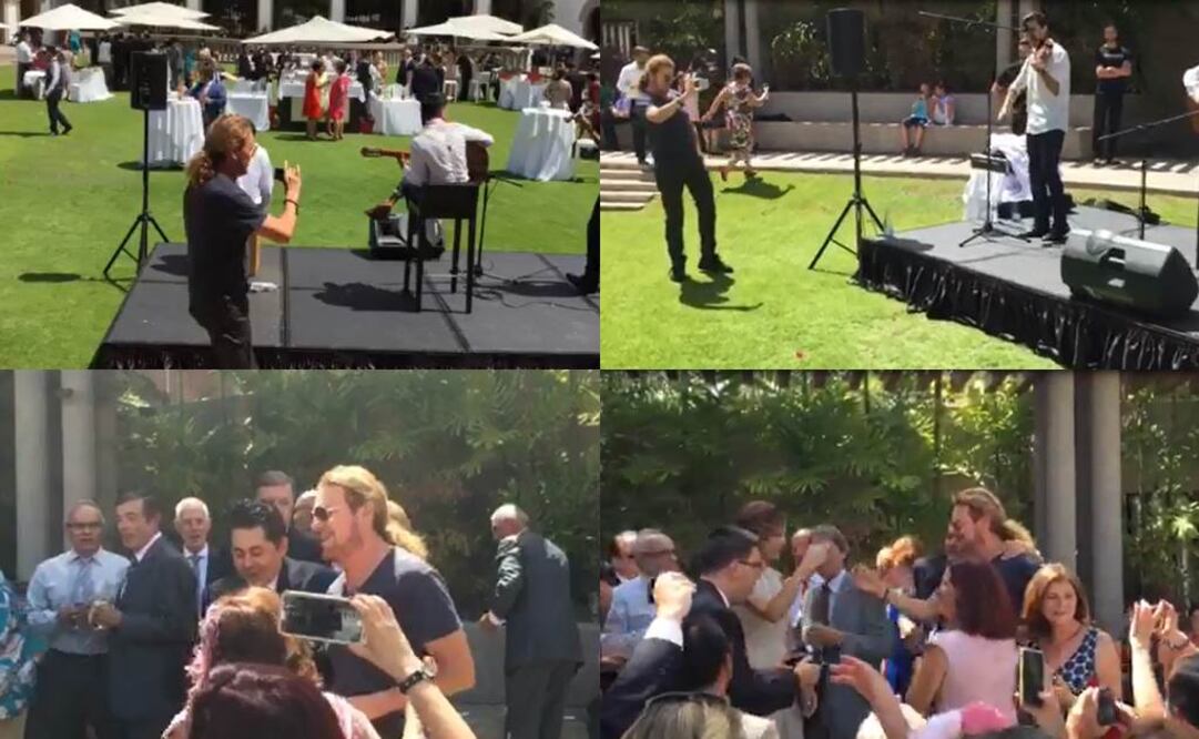 Accedió a fotografiarse con los invitados  Foto:Especial