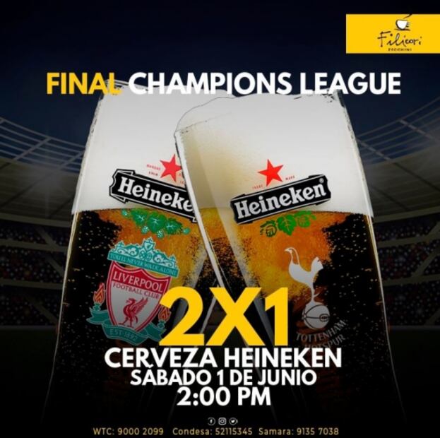 Lugares para ver la Champions League