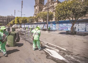Tardan 15 horas en limpiar pintas y destrozos