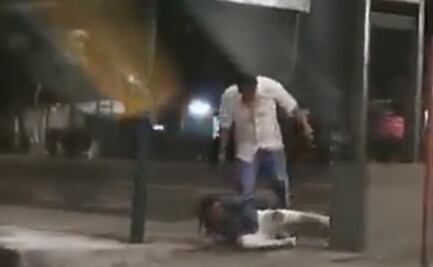 Video. Captan a hombre golpeando a mujer en Santa María la Ribera en la Cuauhtémoc 