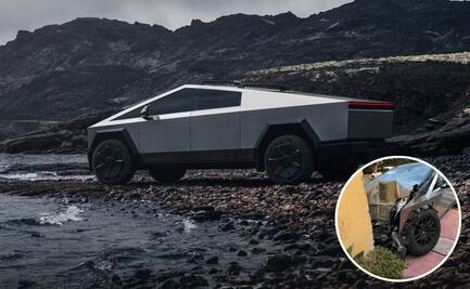 Así es la Cybertruck, vehículo de Tesla que “resiste los impactos”; se estrelló en casa de CDMX