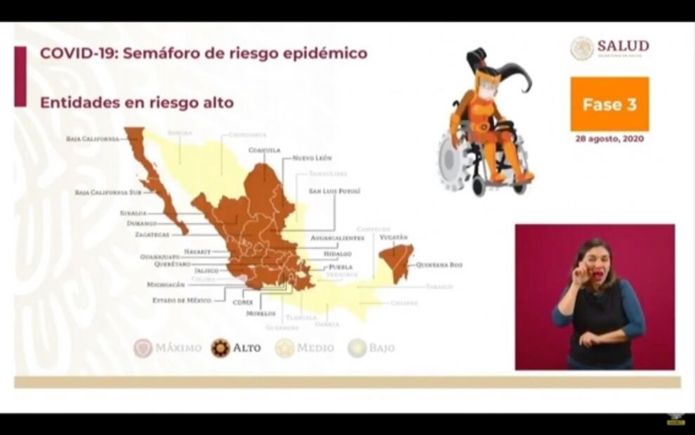10 Mexican states are declared COVID-19 moderate risk areas