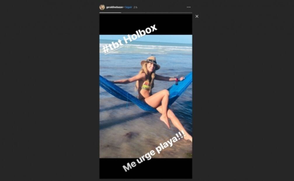 Geraldine Bazan muestra un recuerdo muy sexy