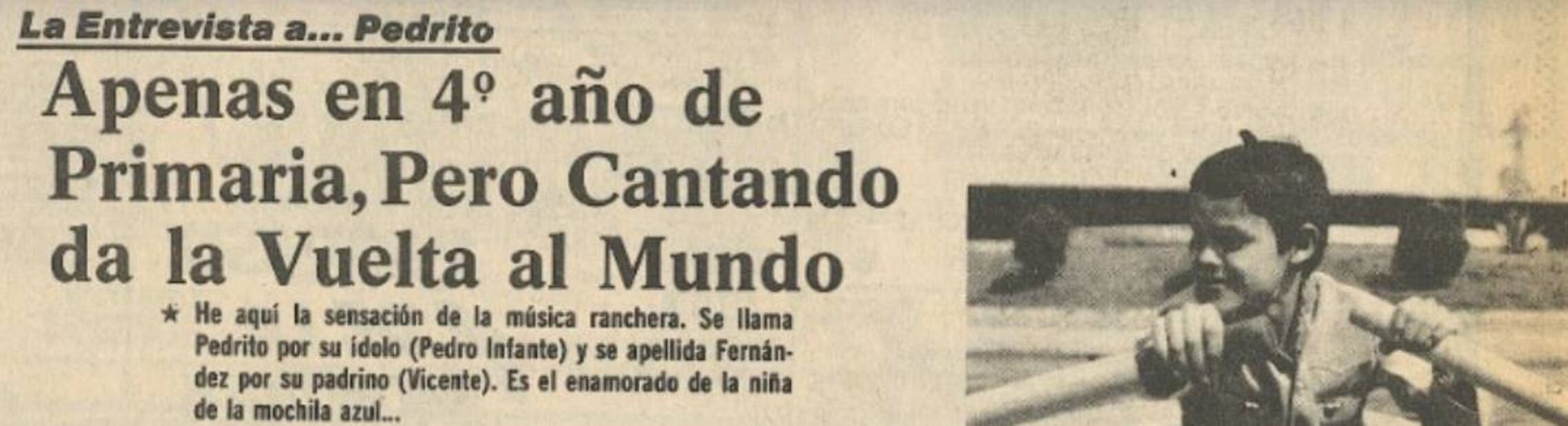 Pedrito Fernández en EL UNIVERSAL, 1979.
