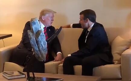 Macron y Trump se reúnen finalmente previo a la Cumbre del G7