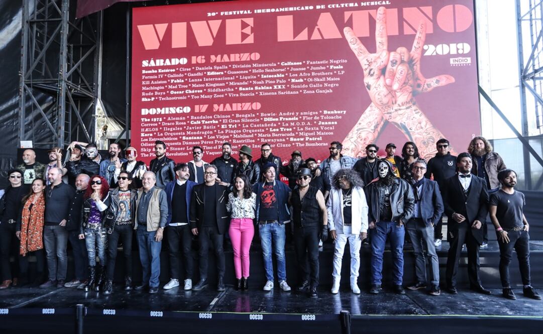 Elenco del Vive Latino. Foto: Germán Espinosa