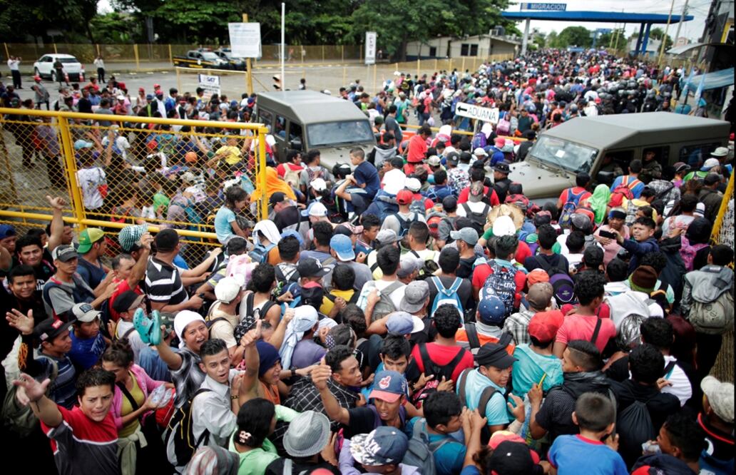 El coordinador del CDH, Luis Rey García Villagrán, dijo que a través del "Viacrucis" denunciarán que en Tapachula, en el límite con Centroamérica, no hay nada para los migrantes. Foto: EL UNIVERSAL
