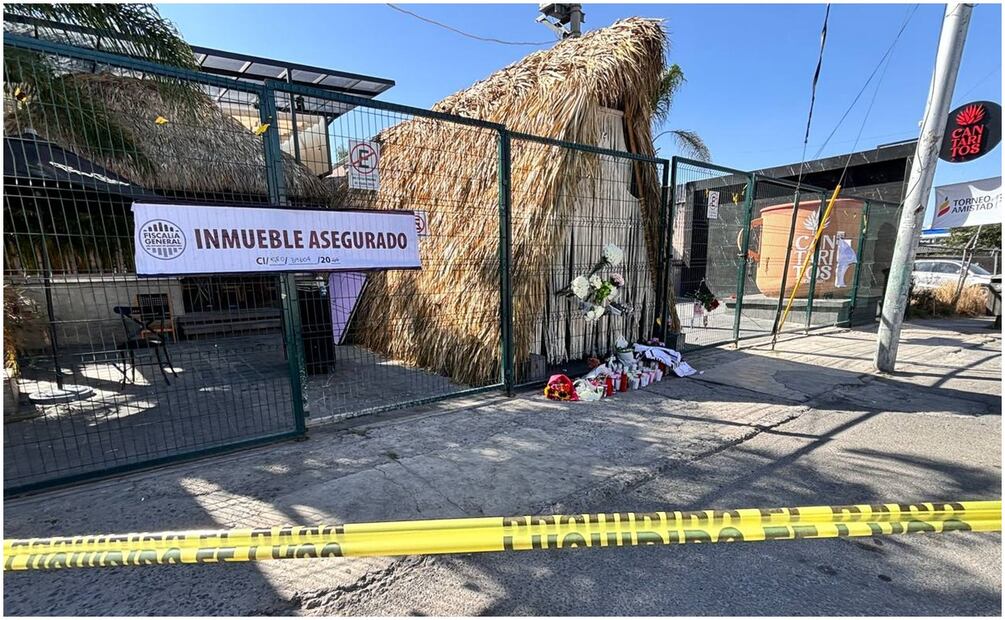 Así luce el bar de Querétaro luego de la masacre ocurrida la madrugada del 11 de noviembre. Foto: Demian Chávez / EL UNVIERSAL