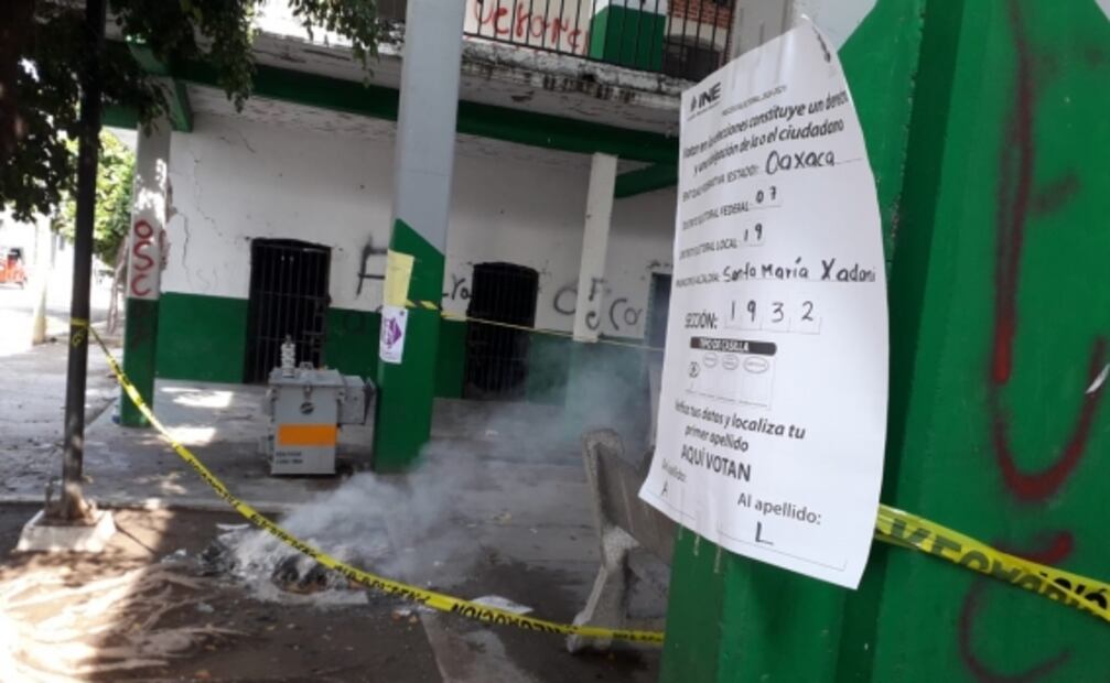 Quema de casillas y robo de boletas, así transcurren las elecciones en Oaxaca