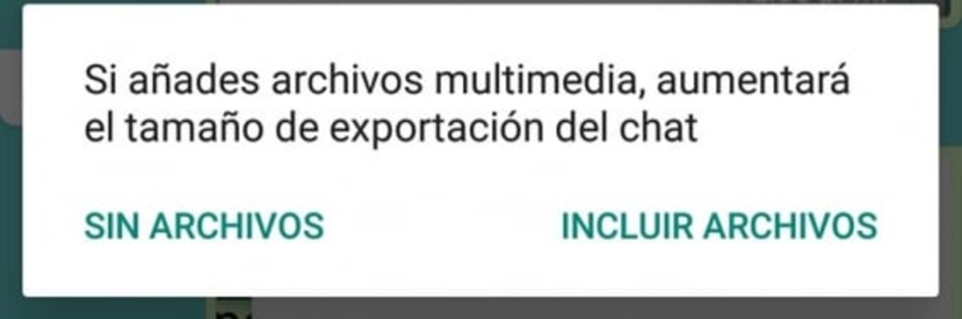 El peligro de exportar datos de WhatsApp