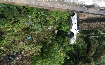 Vuelca patrulla de la Guardia Nacional en Miahuatlán, Oaxaca; hay un elemento muerto